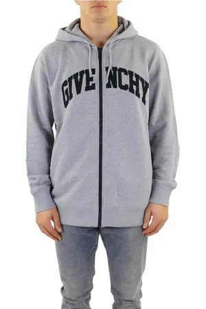 Givenchy Sweatshirts & Hoodies, Herr, L, Bomull, Klassisk Zippad Hoodie med Normal Passform