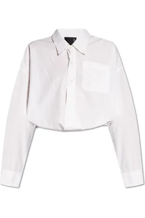 R13 Blusar & Skjortor , Dam, L, Bomull, Crossover Bubble Skjorta