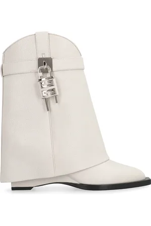 Givenchy Skor, Dam, 41 EU, Läder, Shark Lock Cowboy Ankelstövlar