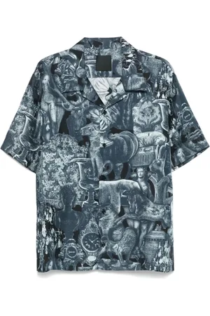 Givenchy Skjorta, Herr, XL, Hubert Objects Print Silk Shirt