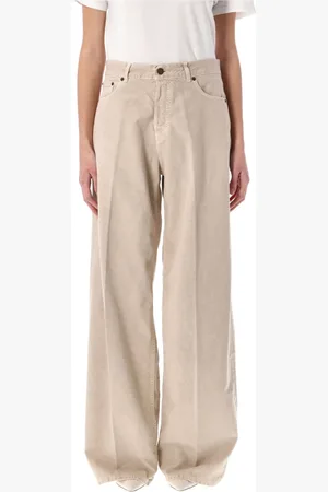 haikure Jeans, Dam, W27, Bomull, Hazelnut Wide-Leg Jeans