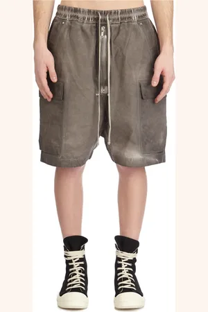 Rick Owens Shorts, Herr, M, Cargo Bermuda Shorts i Dust
