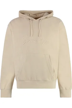 Givenchy Sweatshirts & Hoodies, Herr, M, Bomull, Ribbstickad huvtröja med logotyp