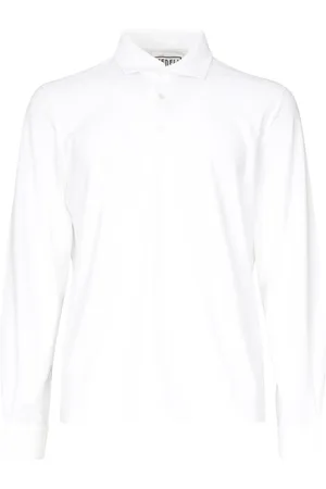 FEDELI Topp, Herr, 2Xl, Bomull, Vita T-shirts och Polos med Krage
