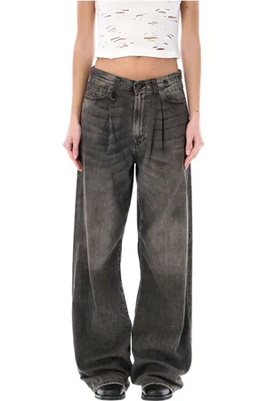R13 Jeans, Dam, W26, Bomull, Damon Pleated Wide Leg Jeans