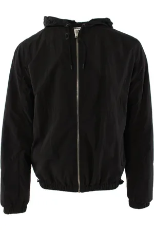 Givenchy Jacka, Herr, L, Polyester, Svart Hooded Jacka med Tryck