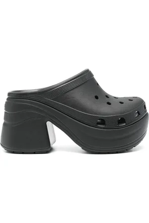 Crocs Skor, Dam, 38 EU, Svarta Siren Träsko Klack Sandaler