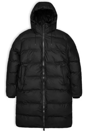 Rains Kappa, Dam, M, Polyester, Lång Pufferjacka
