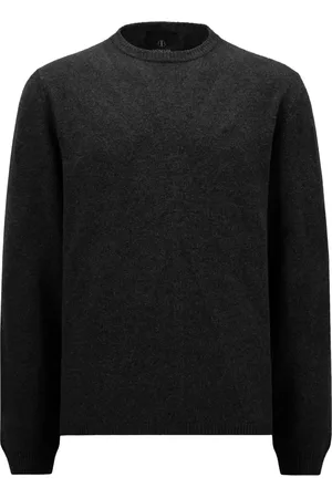 Moncler Stickade tröjor & koftor, Herr, L, Crew Neck Ull Cashmere Tröja