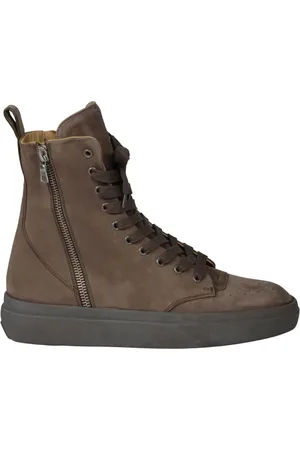 Represent Skor, Herr, 43 EU, Läder, Högklackade sneakers i nubuckläder