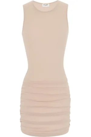 Saint Laurent Klänning, Dam, M, Stretch Tulle Kort Klänning