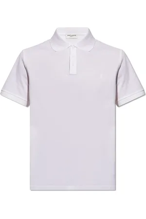 Saint Laurent Topp, Herr, S, Bomull, Monogram Polo