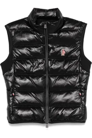 Moncler Jacka, Dam, L, Vadderad väst med dragkedja i jersey