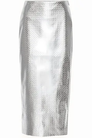 ROTATE Kjol, Dam, M, Polyester, Högmidjekjol i midilängd