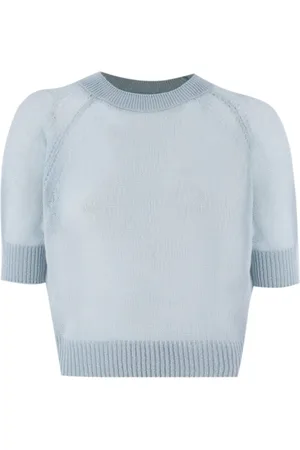 ERMANNO SCERVINO Stickade tröjor & koftor, Dam, L, Kashmir, Kashmir Kortärmad Rund Hals Tröja