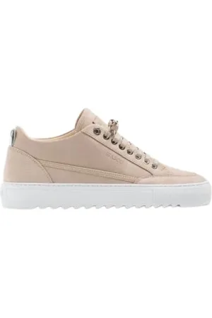 Mason Garments Skor, Herr, 46 EU, Läder, Lyxig lädersneaker i kräm