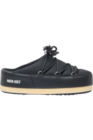 Moon Boot Skor, Dam, 41 EU, Nylon, Nylonmules med snøring og logotrykk