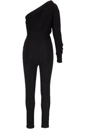 Saint Laurent Jumpsuits & Playsuits, Dam, M, One-Shoulder Ruched Jumpsuit