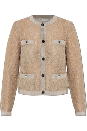 Tory Burch Stickade tröjor & koftor, Dam, M, Knappad Kofta