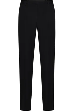 Saint Laurent Byxor, Herr, XL, Svarta Skräddade Ullbyxor