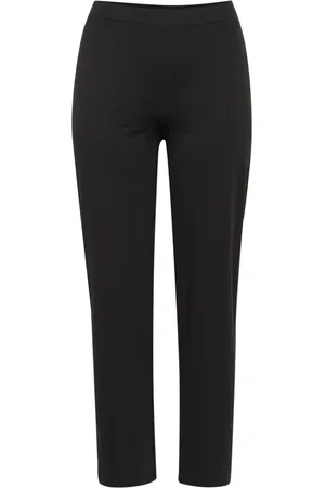 Kaffe Byxor, Dam, L, Vida Svarta Byxor Elegant Stil