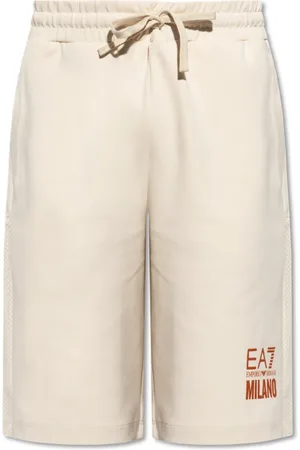EA7 Shorts, Herr, L, Bomull, Shorts med tryckt logotyp