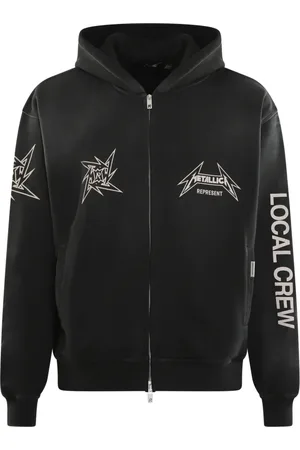 Represent Sweatshirts & Hoodies, Herr, M, Metallic Zip-through Sweatshirt