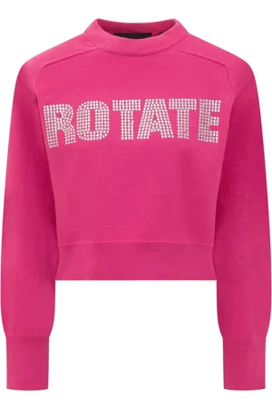 ROTATE Stickade tröjor & koftor, Dam, S, Bomull, Logo Jumper Sweater