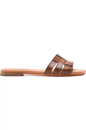 santoni Skor, Dam, 40 EU, Läder, Slippers i mockaläder