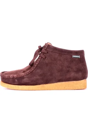 SEBAGO Skor, Herr, 41 EU, Mocka, Bruna mockastövlar med logotyp