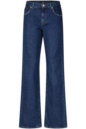 7 for all Mankind Jeans, Dam, W29, Bomull, Klassiska jeans med raka ben i bomullsblandning