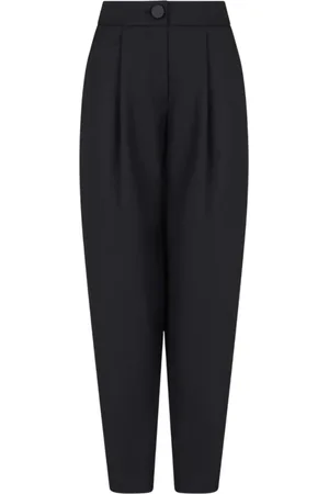 Armani Exchange Byxor, Dam, L, Svarta byxor med pences