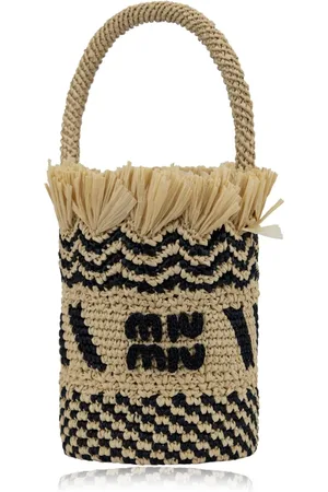 Miu Miu Väska, Dam, ONE Size, Wicker Bucket Bag