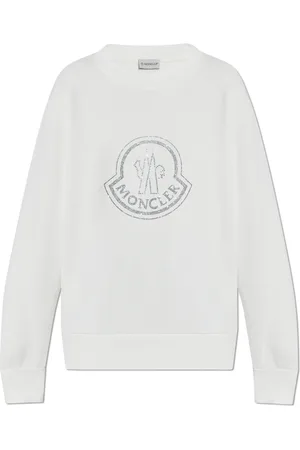 Moncler Stickade tröjor & koftor, Dam, M, Bomull, Oversize sweater Maglia