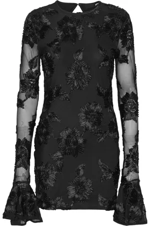 ROTATE Klänning, Dam, S, Polyester, 3D Mesh Tight Mini Klänning