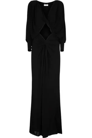 Saint Laurent Klänning, Dam, M, Cut Out Maxi Klänning