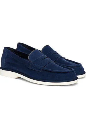 santoni Skor, Dam, 39 EU, Mocka, Suede Loafer