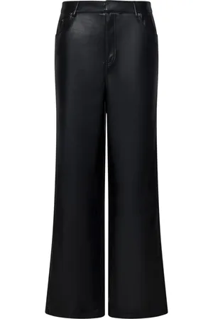 ROTATE Byxor, Dam, S, Polyester, Svarta vida byxor Aw24