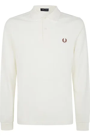Fred Perry Topp, Herr, L, Stilig långärmad skjorta