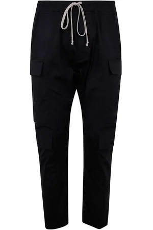 Rick Owens Byxor, Herr, XL, Bomull, Cargo Shorts med elastisk midja
