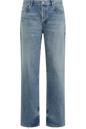 Saint Laurent Jeans, Herr, W30, Bomull, Relaxed Straight Cotton Jeans