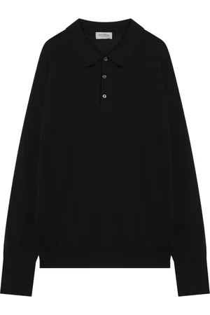 JOHN SMEDLEY Topp, Herr, S, Långärmad Polo Tröja
