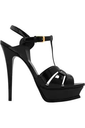 Saint Laurent Skor, Dam, 40 EU, Läder, Tribute Platform Sandaler