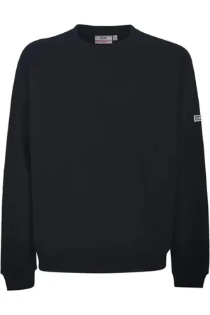 GCDS Sweatshirts & Hoodies, Herr, XS, Bomull, Essentials Bomull Crewneck Sweatshirt Svart