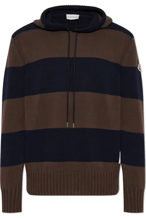 Moncler Stickade tröjor & koftor, Herr, M, Bomull, Hooded Sweater