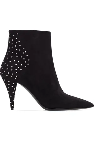 Saint Laurent Skor, Dam, 37 EU, Läder, Kiki Ankelboots