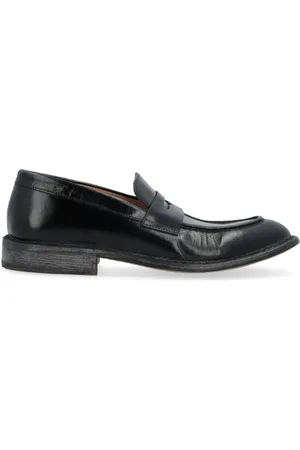 Moma Skor, Herr, 44 EU, Läder, Vintage Svarta Läderloafers