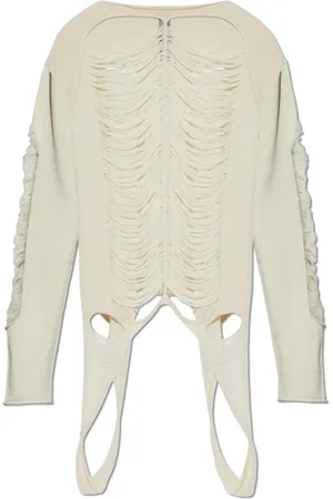 Rick Owens Stickade tröjor & koftor, Herr, M, Wool Sweater LS