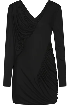 Saint Laurent Klänning, Dam, M, Draperad jerseyklänning