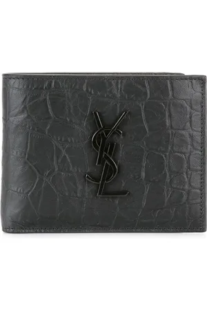 Saint Laurent Accessoarer, Herr, ONE Size, Läder, Plånbok i läder med krokodileffekt